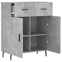 Thumbnail for Sideboard Betongrau 69,5x34x90 cm Holzwerkstoff