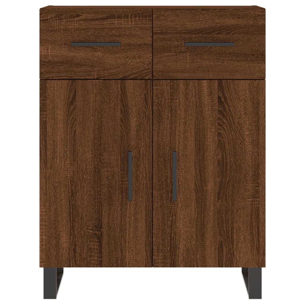 Sideboard Braun Eichen-Optik 69,5x34x90 cm Holzwerkstoff