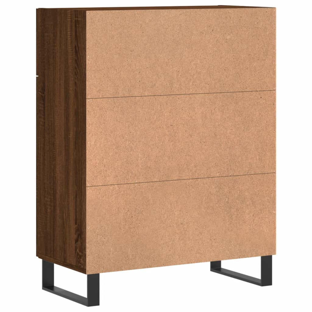 Sideboard Braun Eichen-Optik 69,5x34x90 cm Holzwerkstoff