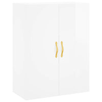 Thumbnail for Wandschrank Hochglanz-Weiß 69,5x34x90 cm