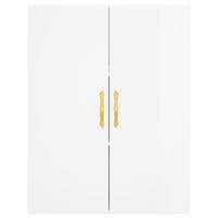 Thumbnail for Wandschrank Hochglanz-Weiß 69,5x34x90 cm