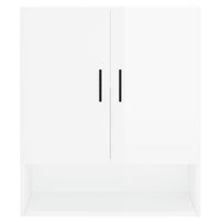 Thumbnail for Wandschrank Hochglanz-Weiß 60x31x70 cm Holzwerkstoff