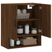 Thumbnail for Wandschrank Braun Eichen-Optik 60x31x70 cm Holzwerkstoff