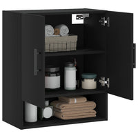 Thumbnail for Wandschrank Schwarz 60x31x70 cm Holzwerkstoff