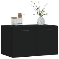 Thumbnail for Wandschrank Schwarz 60x36,5x35 cm Holzwerkstoff
