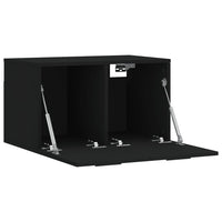 Thumbnail for Wandschrank Schwarz 60x36,5x35 cm Holzwerkstoff