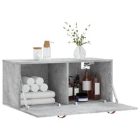 Thumbnail for Wandschrank Betongrau 80x36,5x35 cm Holzwerkstoff
