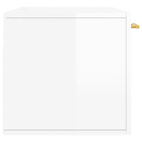 Thumbnail for Wandschrank Hochglanz-Weiß 80x36,5x35 cm Holzwerkstoff