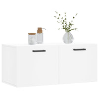 Thumbnail for Wandschrank Weiß 80x36,5x35 cm Holzwerkstoff