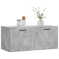 Thumbnail for Wandschrank Betongrau 80x36,5x35 cm Holzwerkstoff