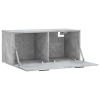Thumbnail for Wandschrank Betongrau 80x36,5x35 cm Holzwerkstoff