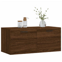 Thumbnail for Wandschrank Braun Eichen-Optik 80x36,5x35 cm Holzwerkstoff