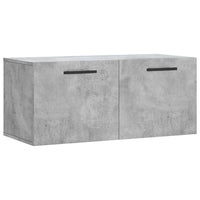 Thumbnail for Wandschrank Betongrau 80x36,5x35 cm Holzwerkstoff