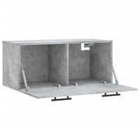 Thumbnail for Wandschrank Betongrau 80x36,5x35 cm Holzwerkstoff