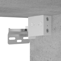 Thumbnail for Wandschrank Betongrau 80x36,5x35 cm Holzwerkstoff