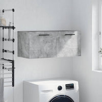 Thumbnail for Wandschrank Betongrau 80x36,5x35 cm Holzwerkstoff