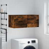 Thumbnail for Wandschrank Räuchereiche 80x36,5x35 cm Holzwerkstoff