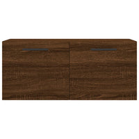Thumbnail for Wandschrank Braun Eichen-Optik 80x36,5x35 cm Holzwerkstoff