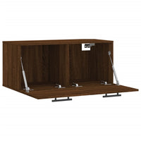 Thumbnail for Wandschrank Braun Eichen-Optik 80x36,5x35 cm Holzwerkstoff