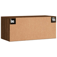 Thumbnail for Wandschrank Braun Eichen-Optik 80x36,5x35 cm Holzwerkstoff