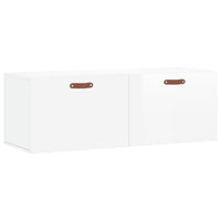 Thumbnail for Wandschrank Hochglanz-Weiß 100x36,5x35 cm Holzwerkstoff