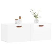 Thumbnail for Wandschrank Hochglanz-Weiß 100x36,5x35 cm Holzwerkstoff