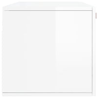 Thumbnail for Wandschrank Hochglanz-Weiß 100x36,5x35 cm Holzwerkstoff