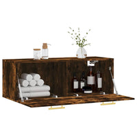 Thumbnail for Wandschrank Räuchereiche 100x36,5x35 cm Holzwerkstoff