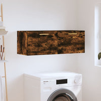 Thumbnail for Wandschrank Räuchereiche 100x36,5x35 cm Holzwerkstoff
