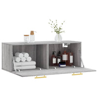 Thumbnail for Wandschrank Grau Sonoma 100x36,5x35 cm Holzwerkstoff