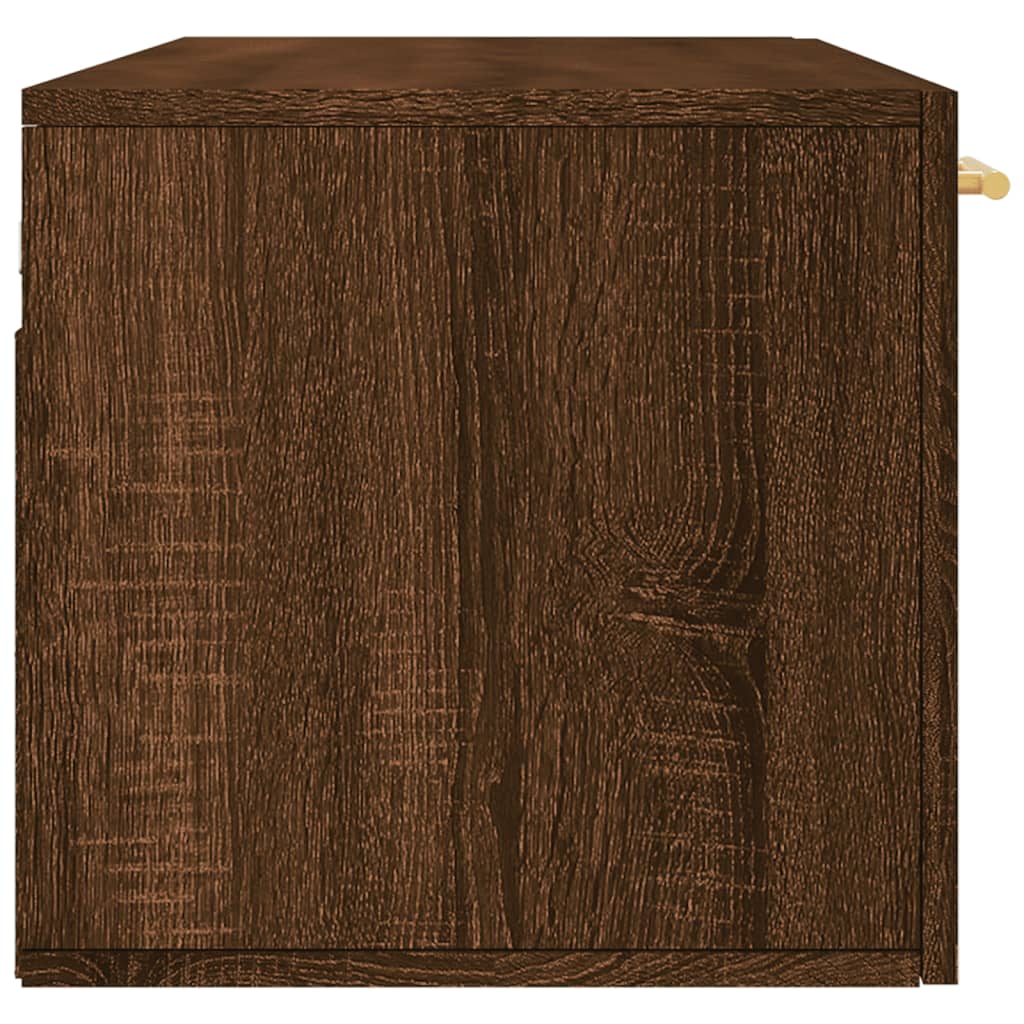 Wandschrank Braun Eichen-Optik 100x36,5x35 cm Holzwerkstoff