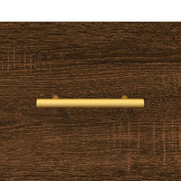 Thumbnail for Wandschrank Braun Eichen-Optik 100x36,5x35 cm Holzwerkstoff
