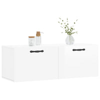 Thumbnail for Wandschrank Hochglanz-Weiß 100x36,5x35 cm Holzwerkstoff