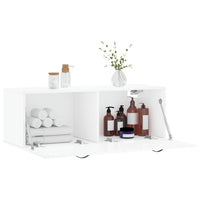 Thumbnail for Wandschrank Hochglanz-Weiß 100x36,5x35 cm Holzwerkstoff