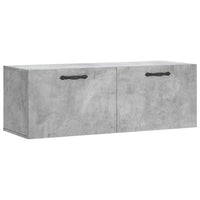 Thumbnail for Wandschrank Betongrau 100x36,5x35 cm Holzwerkstoff