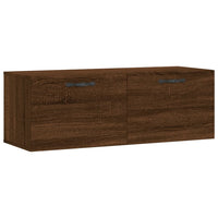 Thumbnail for Wandschrank Braun Eichen-Optik 100x36,5x35 cm Holzwerkstoff