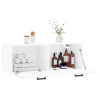Thumbnail for Wandschrank Weiß 100x36,5x35 cm Holzwerkstoff