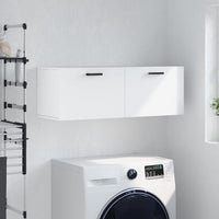 Thumbnail for Wandschrank Weiß 100x36,5x35 cm Holzwerkstoff