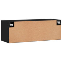 Thumbnail for Wandschrank Schwarz 100x36,5x35 cm Holzwerkstoff