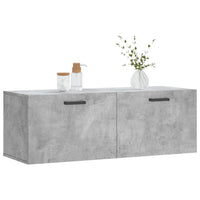 Thumbnail for Wandschrank Betongrau 100x36,5x35 cm Holzwerkstoff