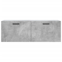 Thumbnail for Wandschrank Betongrau 100x36,5x35 cm Holzwerkstoff