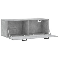 Thumbnail for Wandschrank Betongrau 100x36,5x35 cm Holzwerkstoff