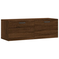 Thumbnail for Wandschrank Braun Eichen-Optik 100x36,5x35 cm Holzwerkstoff