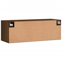 Thumbnail for Wandschrank Braun Eichen-Optik 100x36,5x35 cm Holzwerkstoff