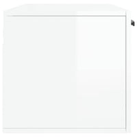 Thumbnail for Wandschrank Hochglanz-Weiß 100x36,5x35 cm Holzwerkstoff