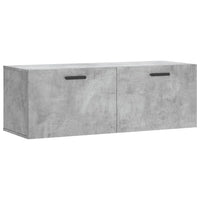 Thumbnail for Wandschrank Betongrau 100x36,5x35 cm Holzwerkstoff