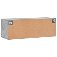 Thumbnail for Wandschrank Betongrau 100x36,5x35 cm Holzwerkstoff