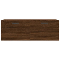 Thumbnail for Wandschrank Braun Eichen-Optik 100x36,5x35 cm Holzwerkstoff