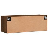 Thumbnail for Wandschrank Braun Eichen-Optik 100x36,5x35 cm Holzwerkstoff