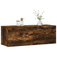 Thumbnail for Wandschrank Räuchereiche 100x36,5x35 cm Holzwerkstoff